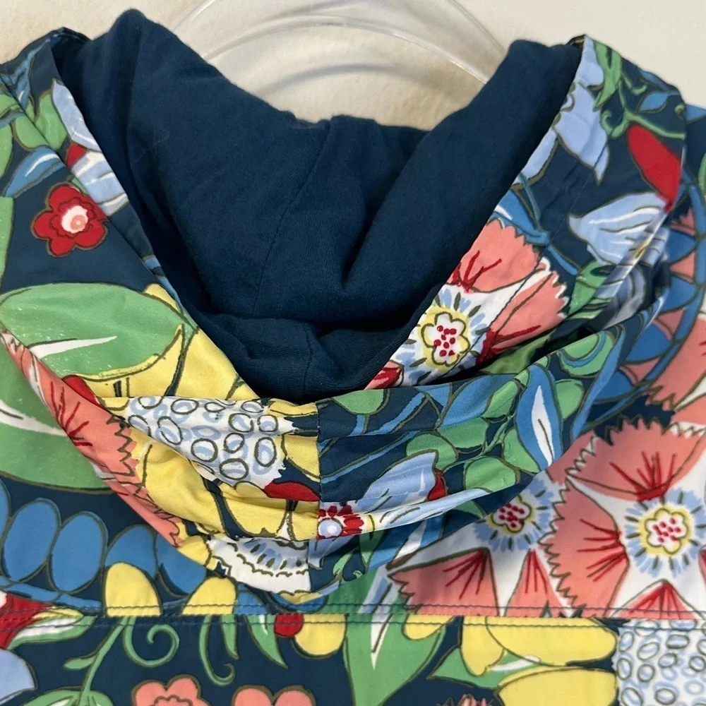Gymboree “Go Outside” Floral Pullover Windbreaker Jacket Girls Size 14